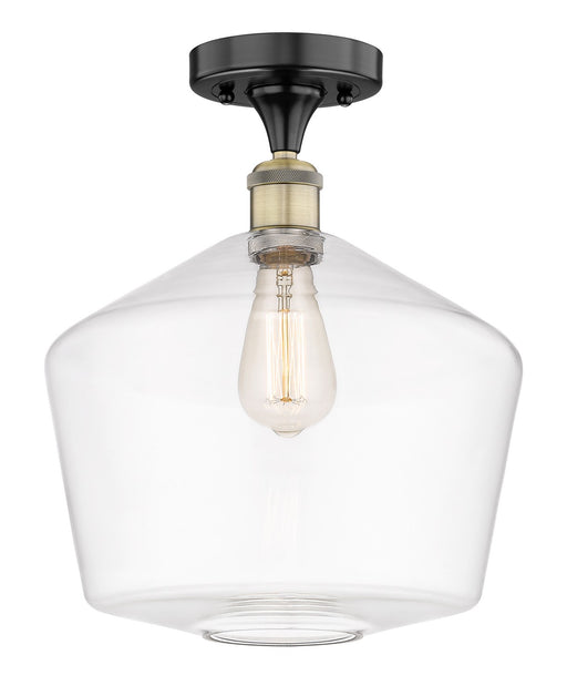 Innovations - 616-1F-BAB-G652-12 - One Light Semi-Flush Mount - Edison - Black Antique Brass