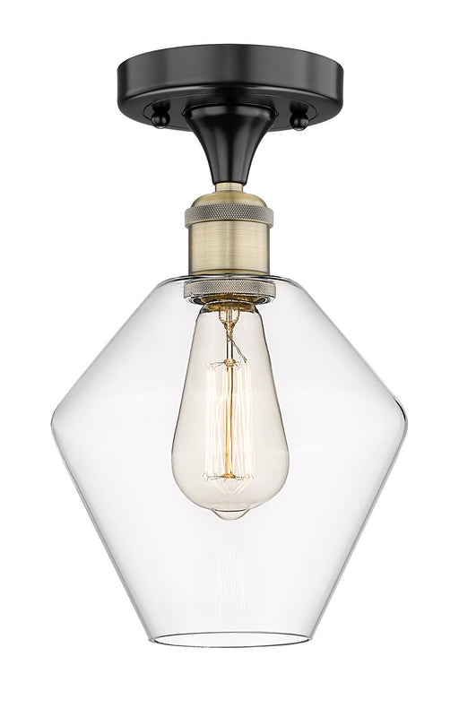 Innovations - 616-1F-BAB-G652-8 - One Light Semi-Flush Mount - Edison - Black Antique Brass