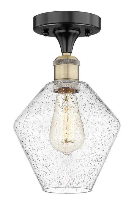 Innovations - 616-1F-BAB-G654-8 - One Light Semi-Flush Mount - Edison - Black Antique Brass