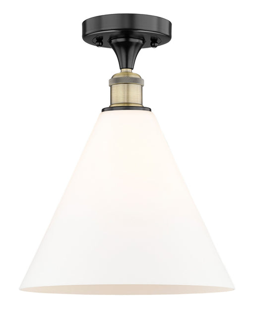 Innovations - 616-1F-BAB-GBC-121 - One Light Semi-Flush Mount - Edison - Black Antique Brass