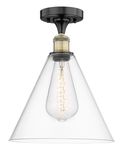 Edison One Light Semi-Flush Mount