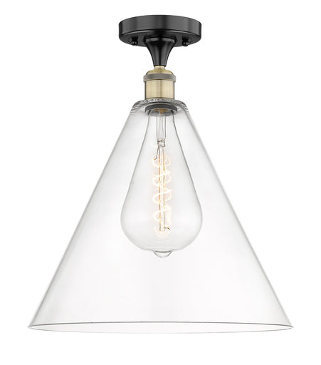 Edison One Light Semi-Flush Mount