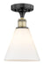 Innovations - 616-1F-BAB-GBC-81 - One Light Semi-Flush Mount - Edison - Black Antique Brass