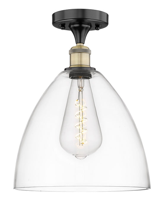 Innovations - 616-1F-BAB-GBD-122 - One Light Semi-Flush Mount - Edison - Black Antique Brass