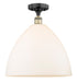 Innovations - 616-1F-BAB-GBD-161 - One Light Semi-Flush Mount - Edison - Black Antique Brass