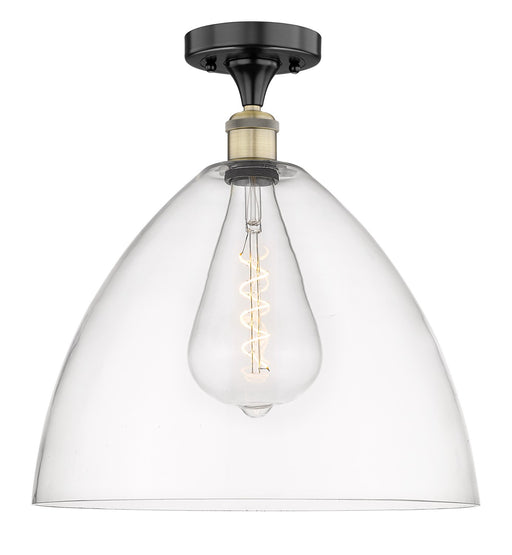 Innovations - 616-1F-BAB-GBD-162 - One Light Semi-Flush Mount - Edison - Black Antique Brass