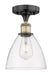 Innovations - 616-1F-BAB-GBD-752 - One Light Semi-Flush Mount - Edison - Black Antique Brass