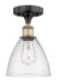 Innovations - 616-1F-BAB-GBD-754 - One Light Semi-Flush Mount - Edison - Black Antique Brass