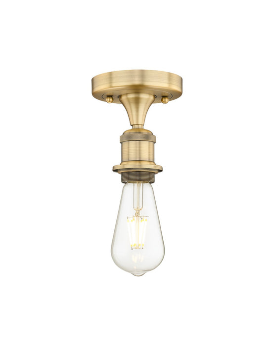 Innovations - 616-1F-BB - One Light Semi-Flush Mount - Edison - Brushed Brass