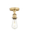 Innovations - 616-1F-BB - One Light Semi-Flush Mount - Edison - Brushed Brass