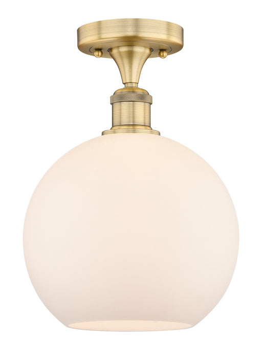 Innovations - 616-1F-BB-G121-10 - One Light Semi-Flush Mount - Edison - Brushed Brass