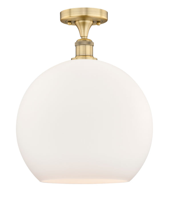 Innovations - 616-1F-BB-G121-14 - One Light Semi-Flush Mount - Edison - Brushed Brass