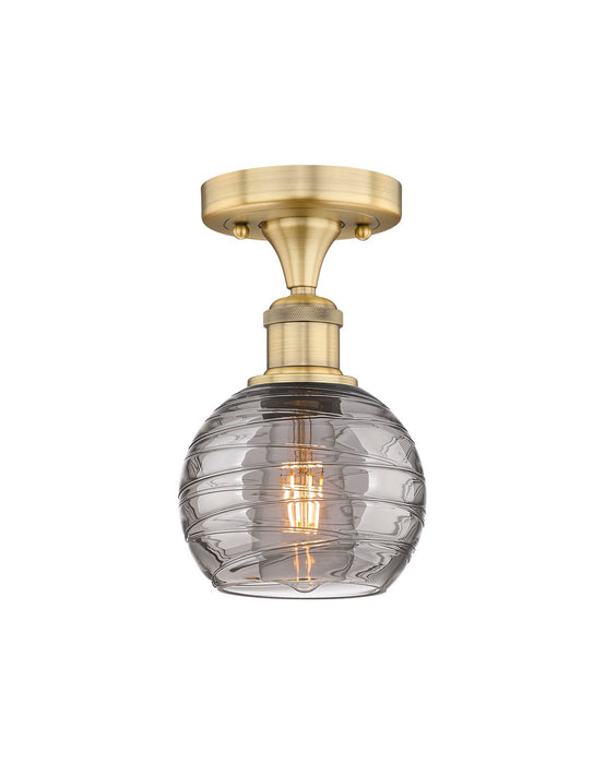 Innovations - 616-1F-BB-G1213-6SM - One Light Semi-Flush Mount - Edison - Brushed Brass