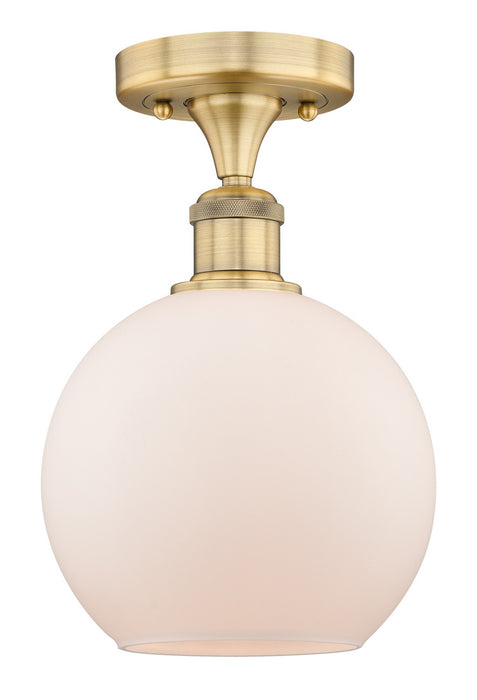 Innovations - 616-1F-BB-G121-8 - One Light Semi-Flush Mount - Edison - Brushed Brass