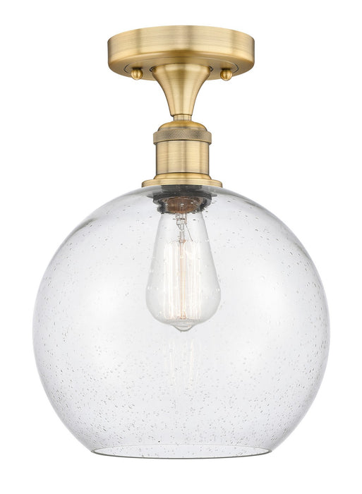 Innovations - 616-1F-BB-G124-10 - One Light Semi-Flush Mount - Edison - Brushed Brass