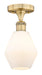 Innovations - 616-1F-BB-G651-6 - One Light Semi-Flush Mount - Edison - Brushed Brass