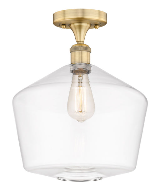 Innovations - 616-1F-BB-G652-12 - One Light Semi-Flush Mount - Edison - Brushed Brass