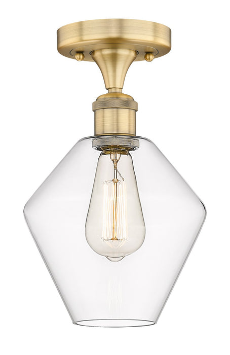 Innovations - 616-1F-BB-G652-8 - One Light Semi-Flush Mount - Edison - Brushed Brass