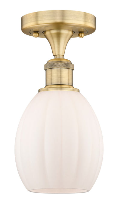 Innovations - 616-1F-BB-G81 - One Light Semi-Flush Mount - Edison - Brushed Brass