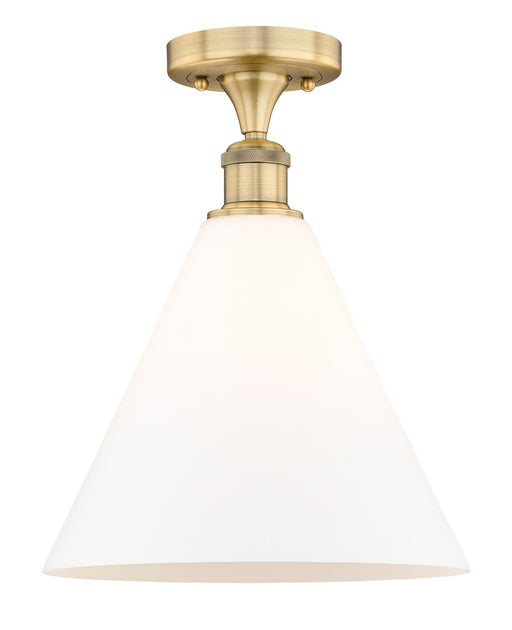 Innovations - 616-1F-BB-GBC-121 - One Light Semi-Flush Mount - Edison - Brushed Brass