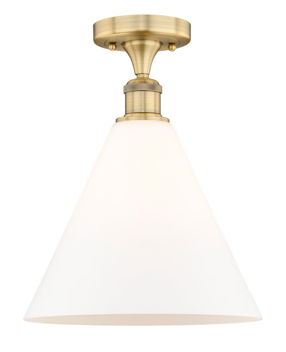 Innovations - 616-1F-BB-GBC-121 - One Light Semi-Flush Mount - Edison - Brushed Brass