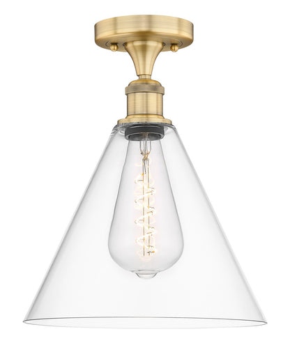 Edison One Light Semi-Flush Mount