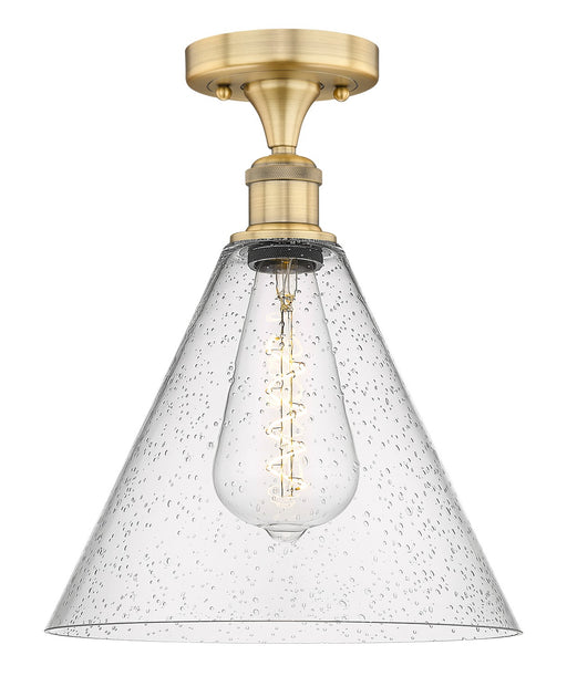 Innovations - 616-1F-BB-GBC-124 - One Light Semi-Flush Mount - Edison - Brushed Brass