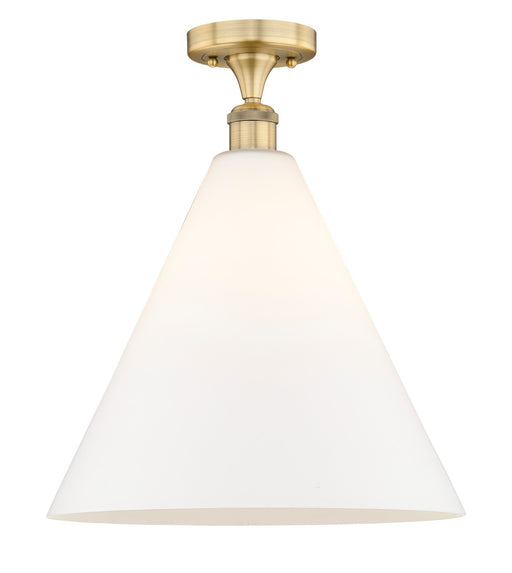 Innovations - 616-1F-BB-GBC-161 - One Light Semi-Flush Mount - Edison - Brushed Brass