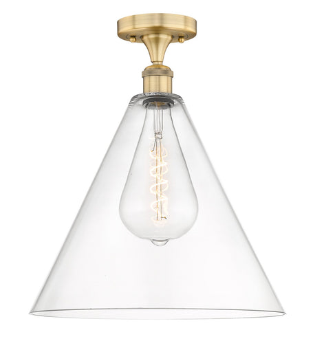 Edison One Light Semi-Flush Mount