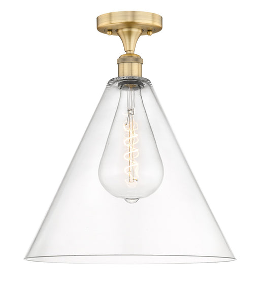 Innovations - 616-1F-BB-GBC-162 - One Light Semi-Flush Mount - Edison - Brushed Brass