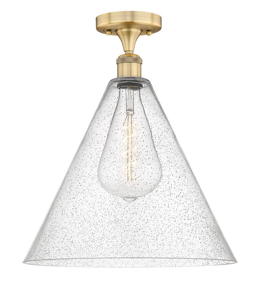 Innovations - 616-1F-BB-GBC-164 - One Light Semi-Flush Mount - Edison - Brushed Brass