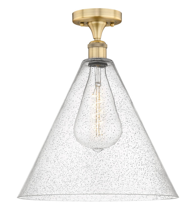 Innovations - 616-1F-BB-GBC-164 - One Light Semi-Flush Mount - Edison - Brushed Brass