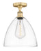 Innovations - 616-1F-BB-GBD-122 - One Light Semi-Flush Mount - Edison - Brushed Brass