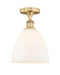 Innovations - 616-1F-BB-GBD-91 - One Light Semi-Flush Mount - Edison - Brushed Brass