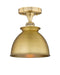 Innovations - 616-1F-BB-M14-BB - One Light Semi-Flush Mount - Edison - Brushed Brass