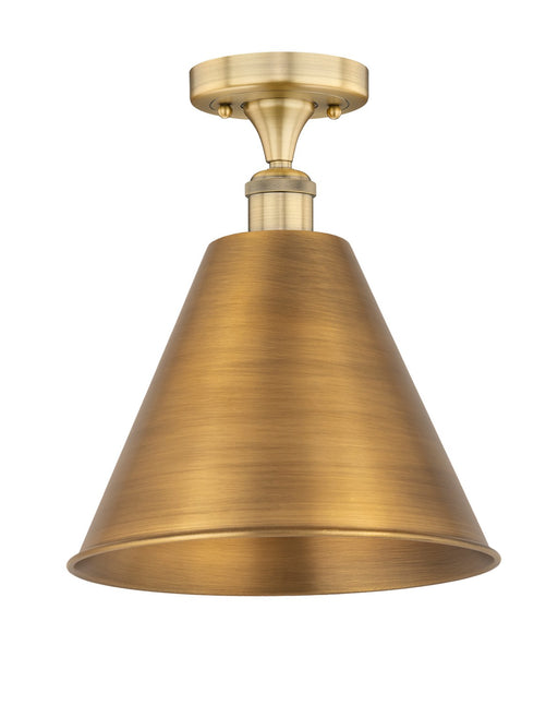 Innovations - 616-1F-BB-MBC-12-BB - One Light Semi-Flush Mount - Edison - Brushed Brass