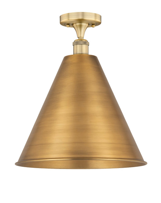 Innovations - 616-1F-BB-MBC-16-BB - One Light Semi-Flush Mount - Edison - Brushed Brass