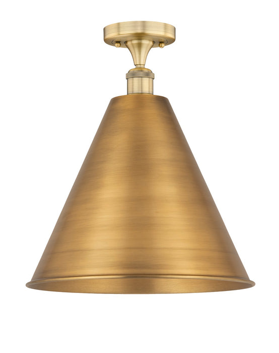 Innovations - 616-1F-BB-MBC-16-BB - One Light Semi-Flush Mount - Edison - Brushed Brass