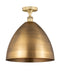 Innovations - 616-1F-BB-MBD-16-BB - One Light Semi-Flush Mount - Edison - Brushed Brass