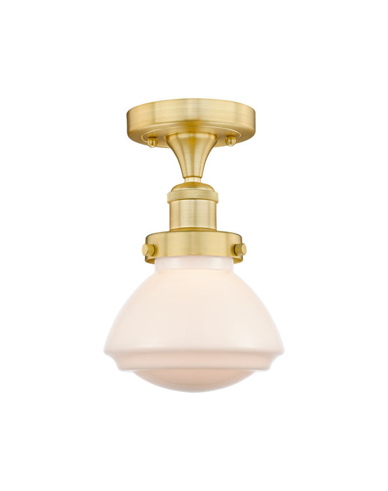 Innovations - 616-1F-SG-G321 - One Light Semi-Flush Mount - Edison - Satin Gold