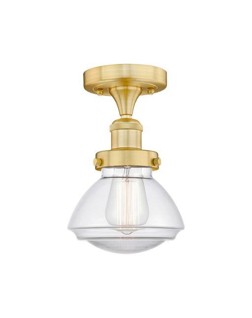 Innovations - 616-1F-SG-G322 - One Light Semi-Flush Mount - Edison - Satin Gold