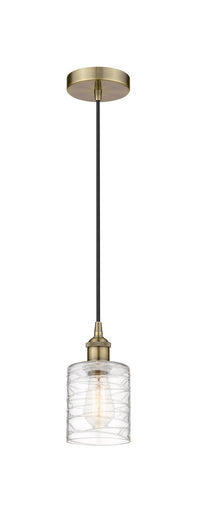 Edison One Light Mini Pendant Antique Brass