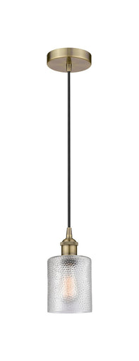 Edison One Light Mini Pendant Antique Brass