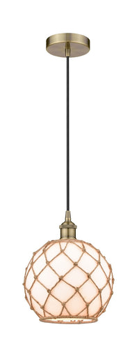 Edison One Light Mini Pendant Antique Brass