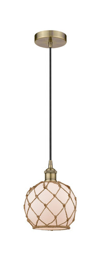 Edison One Light Mini Pendant Antique Brass