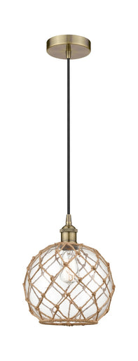 Edison One Light Mini Pendant Antique Brass