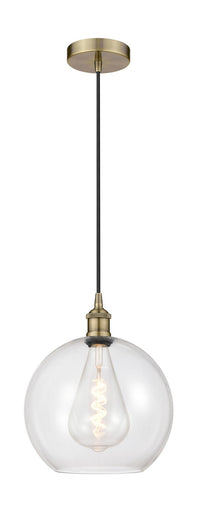 Edison One Light Mini Pendant Antique Brass