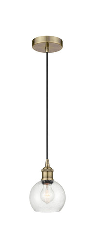 Edison One Light Mini Pendant Antique Brass