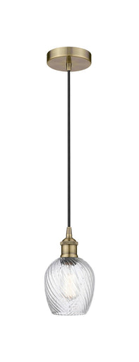 Edison One Light Mini Pendant Antique Brass