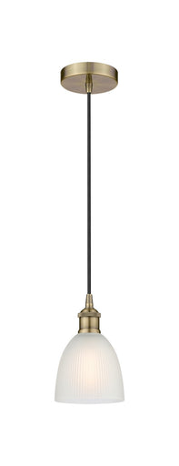 Edison One Light Mini Pendant Antique Brass